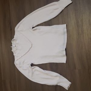 Free People baby pink sweater size M